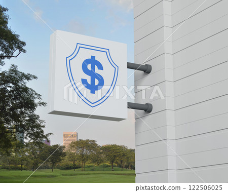 Business money insurance and protection concept, 3D rendering Business money insurance and protection concept, 3D rendering 122506025