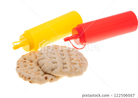 Greek flatbread Pita isolated Greek flatbread Pita isolated 122506087