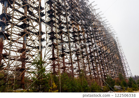 Duga, a Soviet over-the-horizon (OTH) radar system as part of the Soviet anti-ballistic missile early-warning network, in Chernobyl Exclusion Zone in Ukraine Duga, a Soviet over-the-horizon (OTH) radar system as part of the Soviet anti-ballistic missile early-warning network, in Chernobyl Exclusion Zone in Ukraine 122506338