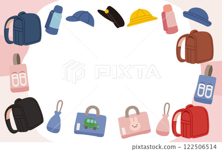 小學預備向量插圖框架 122506514