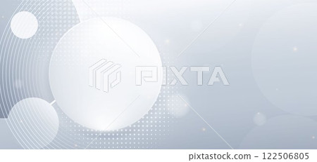 Moden white circles on grey background with circles lines. Moden white circles on grey background with circles lines. 122506805