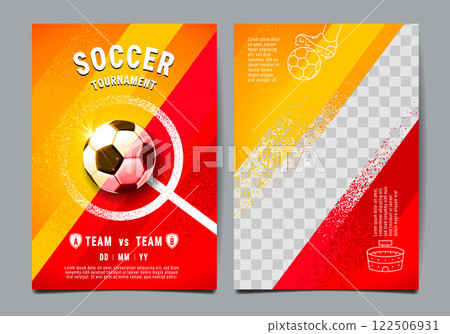 Soccer tournament, posterTemplate , Football Match 122506931