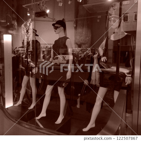 透過窗戶的模特 透過窗戶的模特 122507867