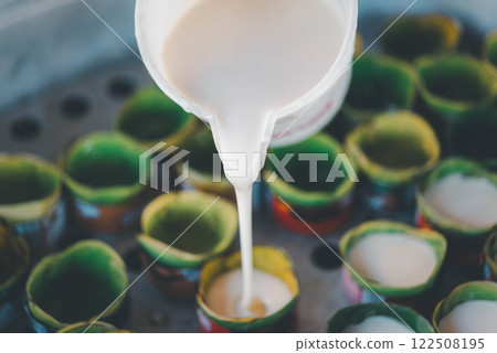 Nian gao or Chinese New Year's cake is sweet food Nian gao or Chinese New Year's cake is sweet food 122508195