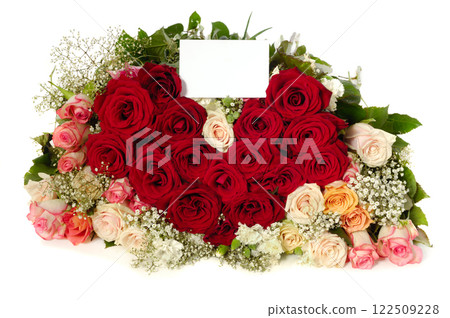 Roses and heart 122509228