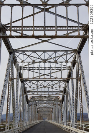 Scenery of Kasumi Bridge and Takahashi River 122509393