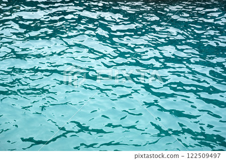 Texture of azure calm rippling Mediterranean Sea water Texture of azure calm rippling Mediterranean Sea water 122509497