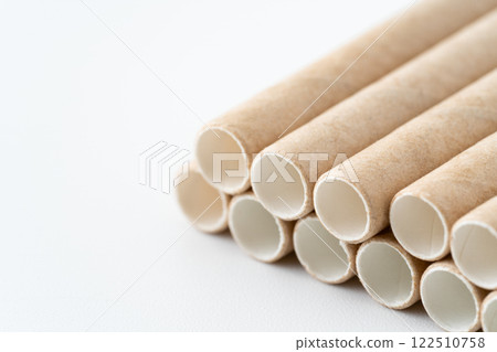 Paper straws close-up 122510758