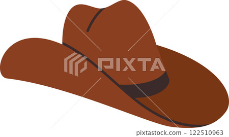 Cowboy Hat Vector Illustration On Transparent Background 122510963