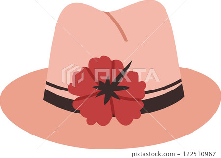 Hawaii Hat Vector Illustration On Transparent Background 122510967