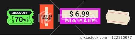 Price Reduction Sticker Set 122510977