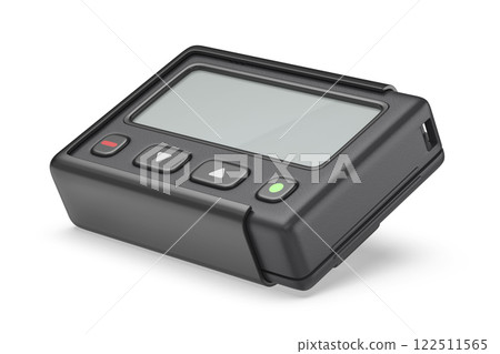 Black pager with blank screen 122511565