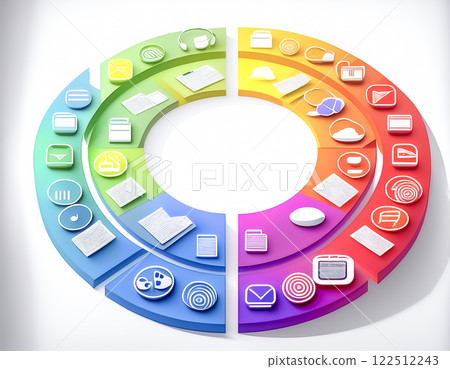 Colorful icon background image with various data Colorful icon background image with various data 122512243