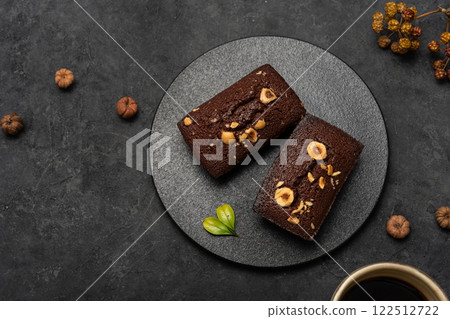 Homemade chocolate brownies with an adult feel Homemade chocolate brownies with an adult feel 122512722