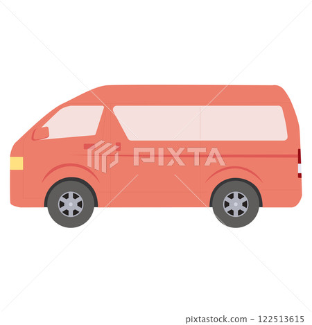 車輛:簡易側向小型貨車,紅色 車輛:簡易側向小型貨車,紅色 122513615