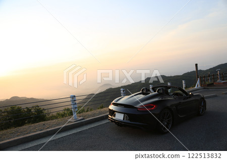 Glossy black open car Glossy black open car 122513832