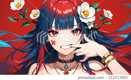 girl in red dress girl in red dress 122513901