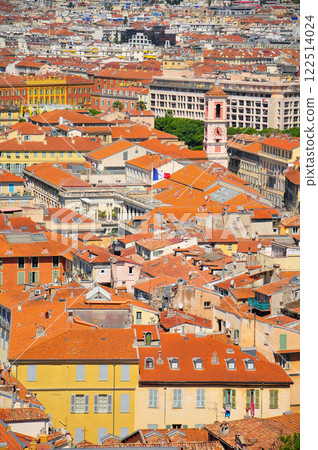 A beautiful coastal view from an observation deck in Nice, France A beautiful coastal view from an observation deck in Nice, France 122514024