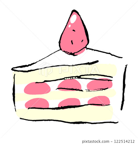 短的蛋糕例證 122514212