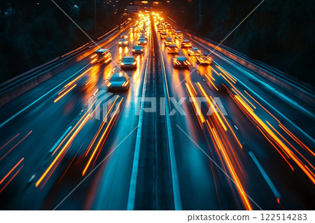 Night Highway Lights 122514283