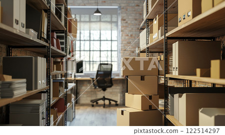 Organized Workspace 122514297
