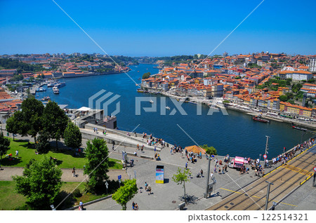 The beautiful historic center of Porto, Portugal's second largest city 122514321