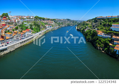The beautiful historic center of Porto, Portugal's second largest city 122514348