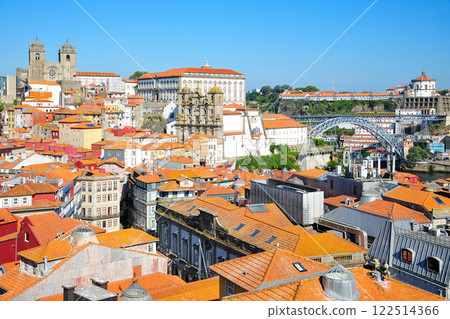 The beautiful historic center of Porto, Portugal's second largest city 122514366