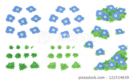 Illustration material set of persica 122514639