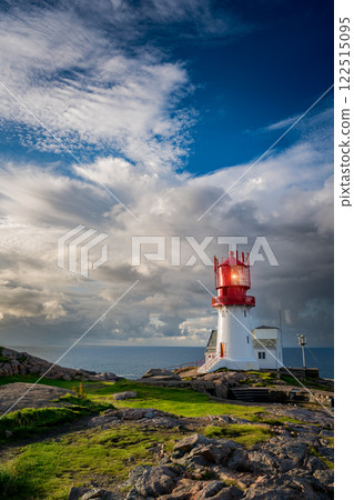 Lindesnes Fyr Lighthouse, Beautiful Nature Norway natural landscape. Lindesnes Fyr Lighthouse, Beautiful Nature Norway natural landscape. 122515095