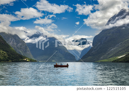 lovatnet lake Beautiful Nature Norway. 122515105