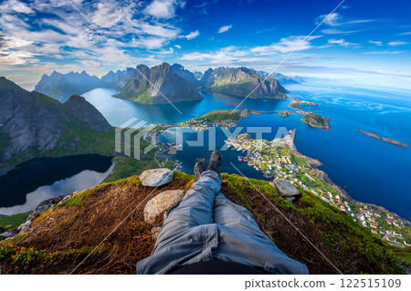 Lofoten archipelago Fisheye lens. cc of the Lofoten Islands. 122515109