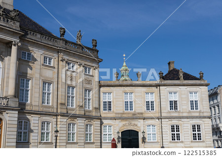 Royal Danish Palace Amalienborg. Royal residence in Copenhagen, Denmark Royal Danish Palace Amalienborg. Royal residence in Copenhagen, Denmark 122515385