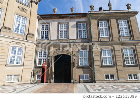 Royal Danish Palace Amalienborg. Royal residence in Copenhagen, Denmark Royal Danish Palace Amalienborg. Royal residence in Copenhagen, Denmark 122515389
