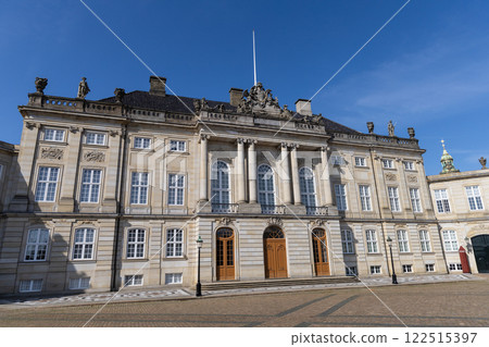 Royal Danish Palace Amalienborg. Royal residence in Copenhagen, Denmark Royal Danish Palace Amalienborg. Royal residence in Copenhagen, Denmark 122515397