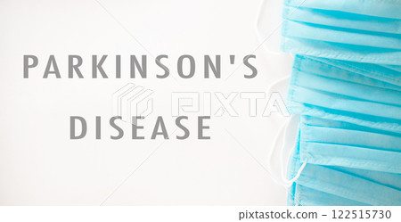 surgical masks with the words Parkinson's disease surgical masks with the words Parkinson's disease 122515730