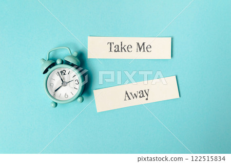 Clock with the hands on the number 3 and 9 122515834