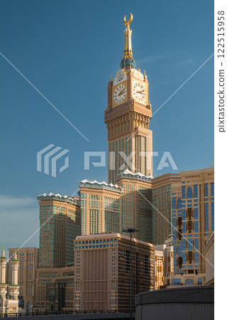 Abraj Al Bait Clock Tower in Mecca, Saudi Arabia Iconic Islamic Landmark 122515958