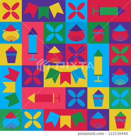 Modular pattern inspired by Holi celebrations Modular pattern inspired by Holi celebrations 122516440