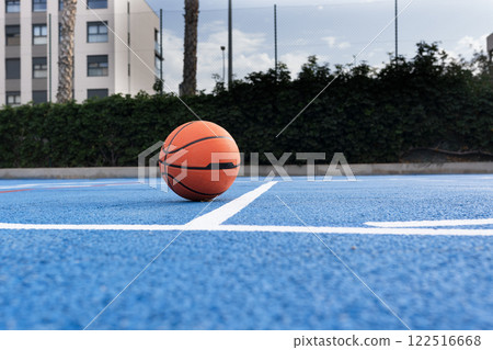 basketball court with blue sky 122516668