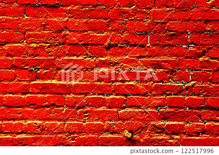 Smooth brickwork, changed colors, carp background in soft pastel colors. Smooth brickwork texture 122517996
