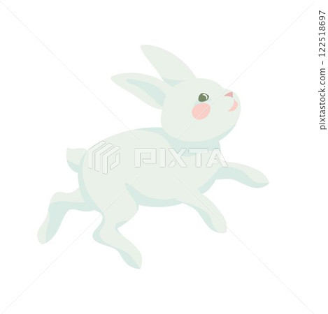 cute white rabbit easter bunny cute white rabbit easter bunny 122518697