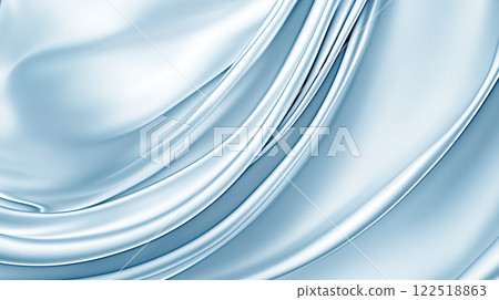 Elegant silver blue background with luxurious folds for fashion and interior design textures 122518863
