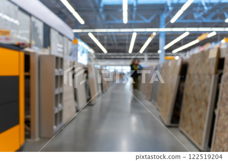 Blurred defocused image of modern store interior. 122519204