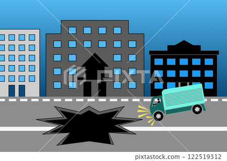 Road collapse 122519312