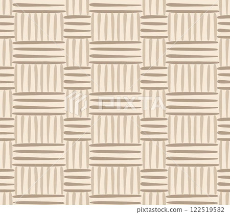 Rattan seamless pattern. Texture of the weave. Vector illustration. 122519582