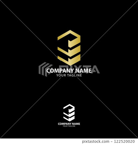Minimalist architecture logo with line art style. Modern design branding for real estate, building, architecture, construction and renovation. 122520020