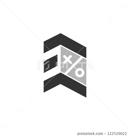 Book play button. Book with triangle shape. Vector design template Book play button. Book with triangle shape. Vector design template 122520022