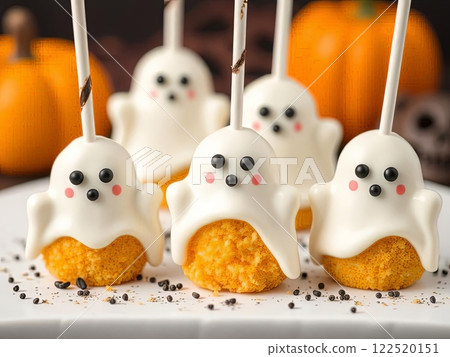 Ghost Cake Pops for Halloween Celebration Ghost Cake Pops for Halloween Celebration 122520151