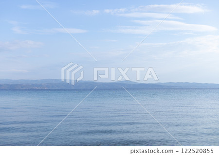 view of the mountains on the sea coast view of the mountains on the sea coast 122520855